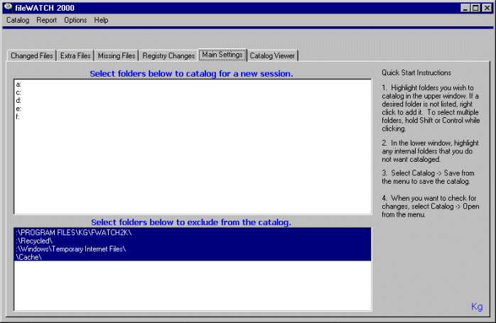 fileWATCH 2000 Screen Shot